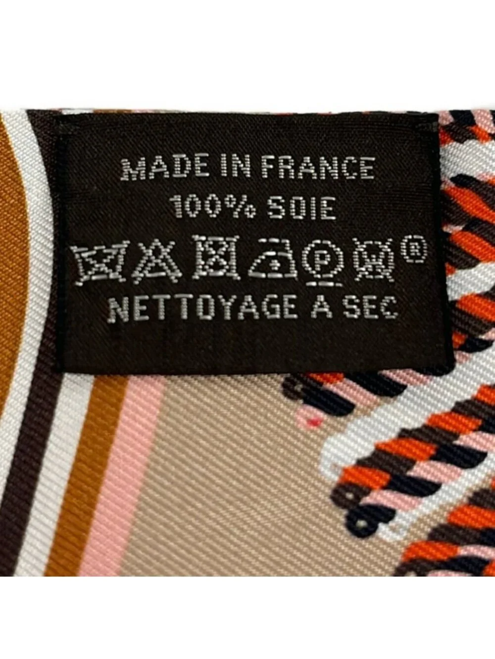 Hermes Scarf Twilly Dark Brown Multi Ribbon Epaulettes